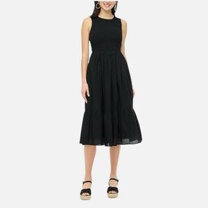 J crew smocked midi dress